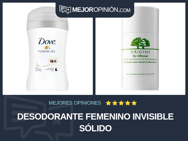 Desodorante femenino Invisible Sólido