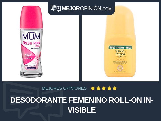 Desodorante femenino Roll-on Invisible