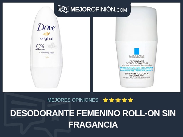 Desodorante femenino Roll-on Sin fragancia