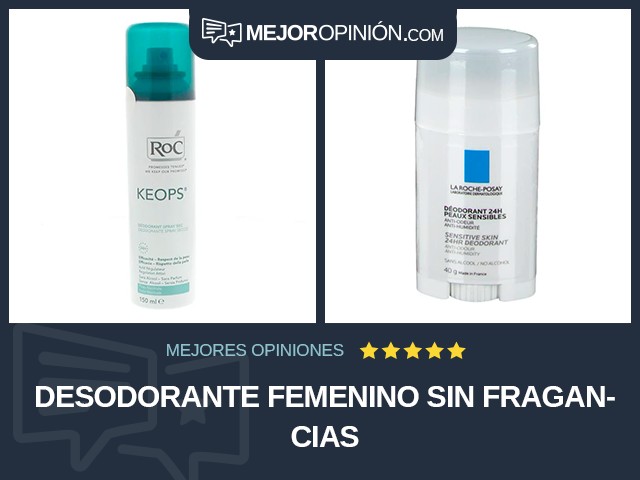 Desodorante femenino Sin fragancias