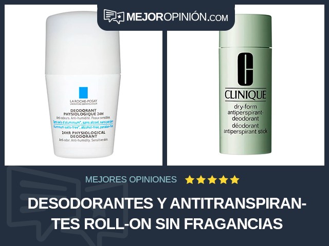 Desodorantes y antitranspirantes Roll-on Sin fragancias