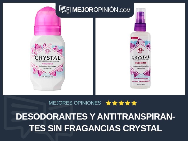 Desodorantes y antitranspirantes Sin fragancias CRYSTAL