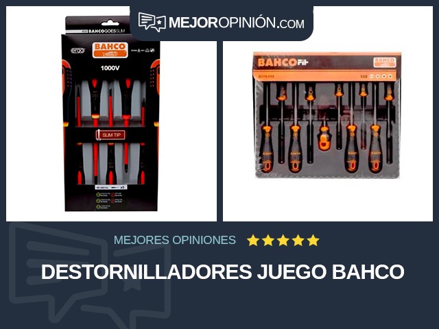 Destornilladores Juego Bahco