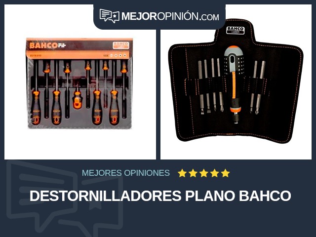 Destornilladores Plano Bahco