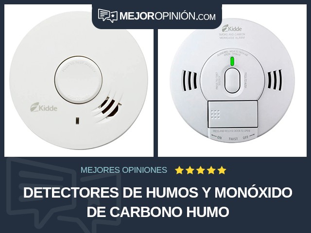 Detectores de humos y monóxido de carbono Humo