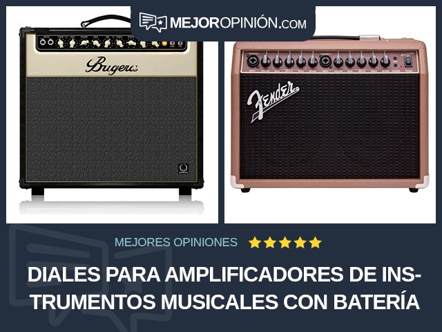 Diales para amplificadores de instrumentos musicales Con batería