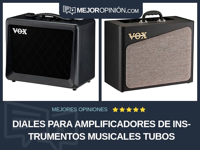 Diales para amplificadores de instrumentos musicales Tubos