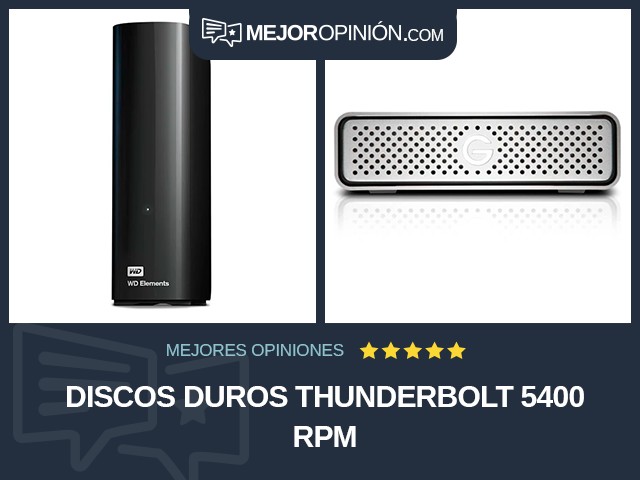 Discos duros Thunderbolt 5400 rpm