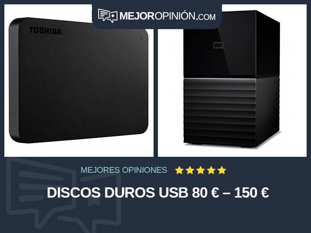 Discos duros USB 80 € – 150 €