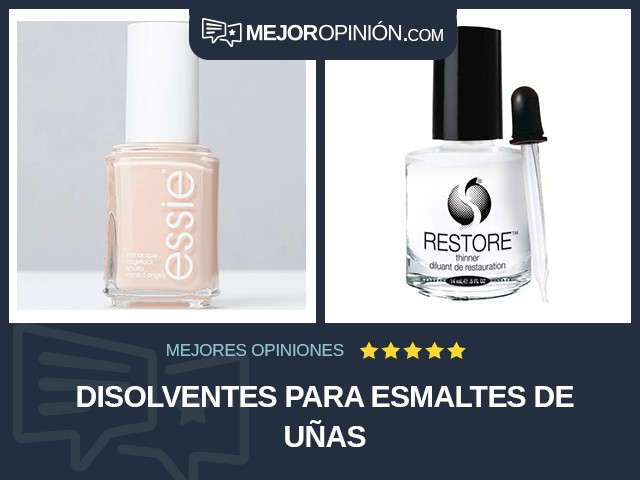 Disolventes para esmaltes de uñas