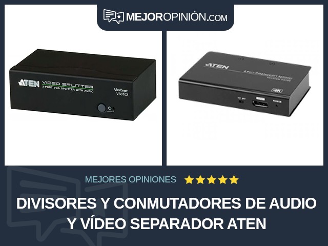 Divisores y conmutadores de audio y vídeo Separador ATEN