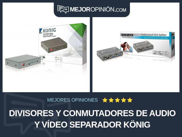 Divisores y conmutadores de audio y vídeo Separador König