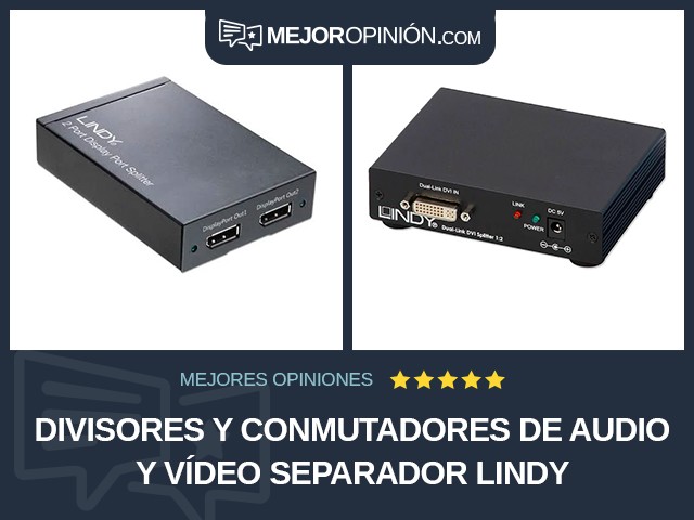Divisores y conmutadores de audio y vídeo Separador LINDY