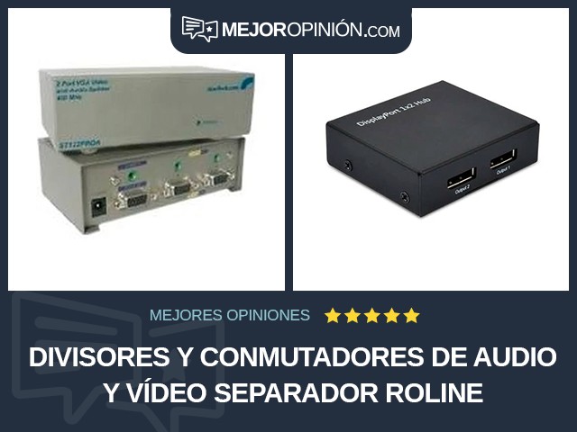 Divisores y conmutadores de audio y vídeo Separador ROLINE