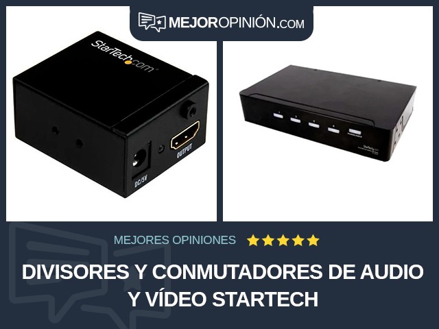 Divisores y conmutadores de audio y vídeo StarTech