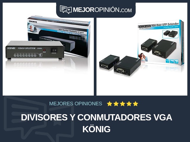 Divisores y conmutadores VGA König