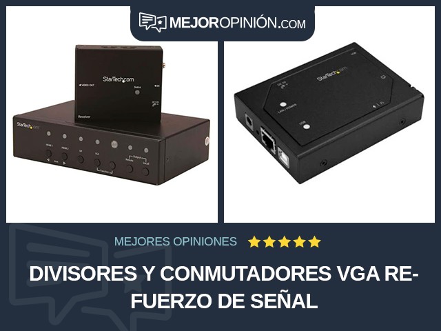 Divisores y conmutadores VGA Refuerzo de señal