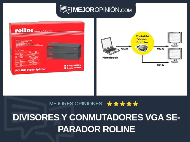 Divisores y conmutadores VGA Separador ROLINE