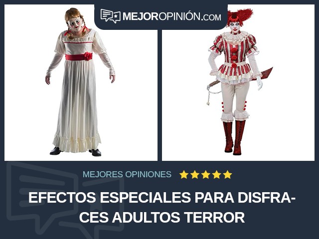 Efectos especiales para disfraces Adultos Terror