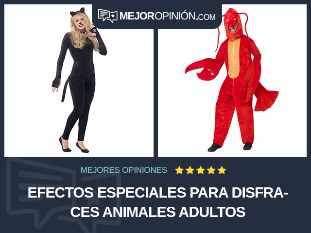 Efectos especiales para disfraces Animales Adultos