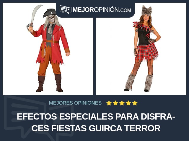 Efectos especiales para disfraces Fiestas Guirca Terror