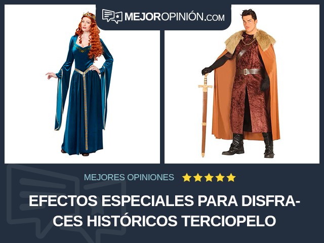 Efectos especiales para disfraces Históricos Terciopelo