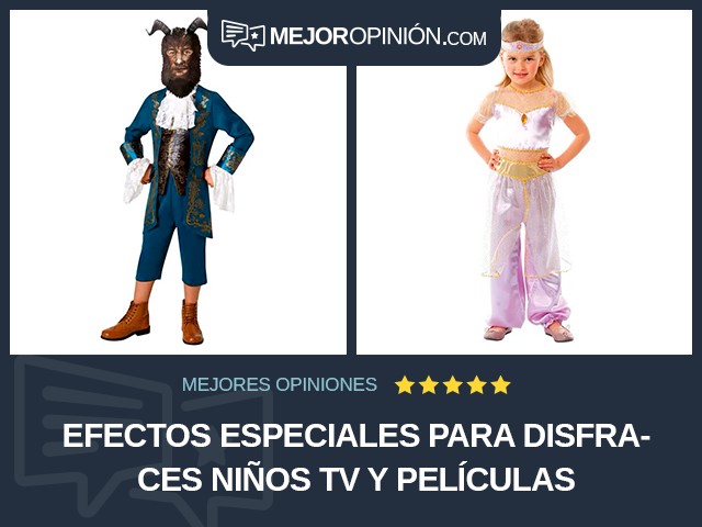 Efectos especiales para disfraces Niños TV y películas