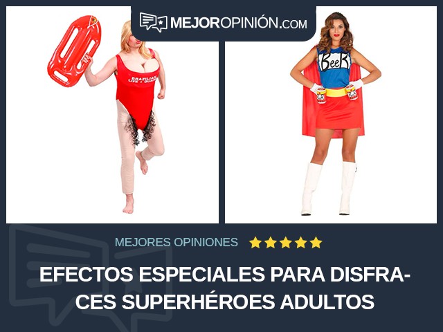 Efectos especiales para disfraces Superhéroes Adultos