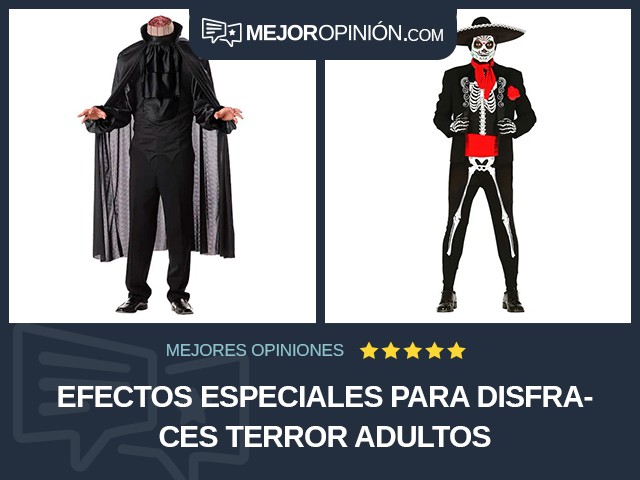 Efectos especiales para disfraces Terror Adultos