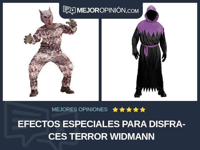 Efectos especiales para disfraces Terror Widmann