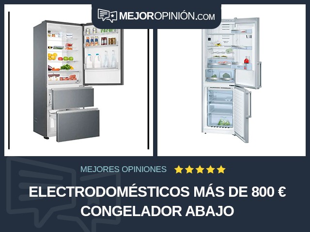 Electrodomésticos Más de 800 € Congelador abajo