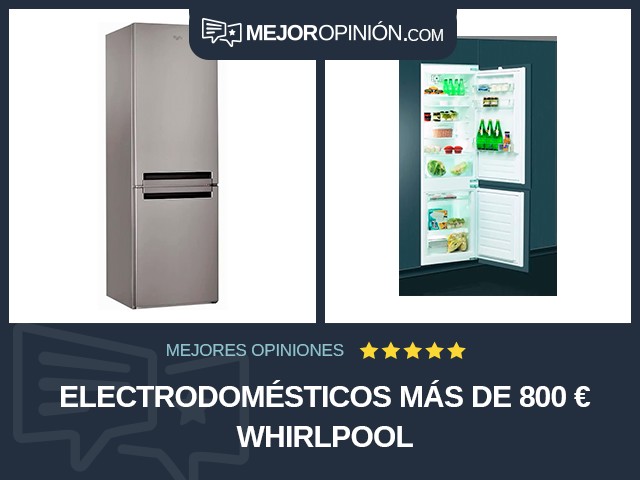 Electrodomésticos Más de 800 € Whirlpool