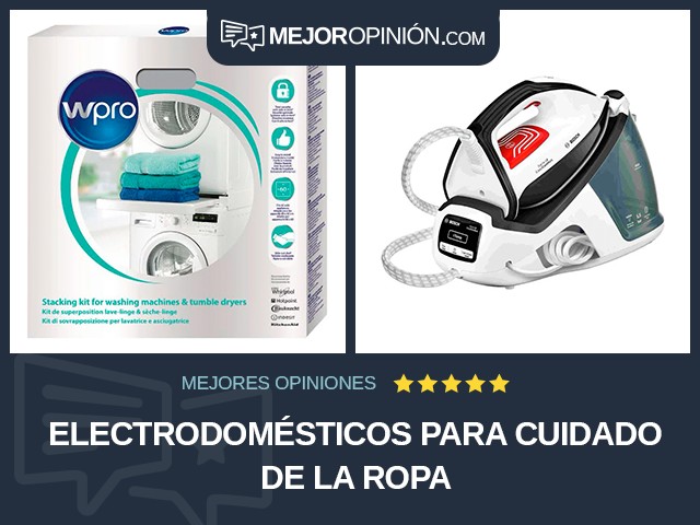 Electrodomésticos para cuidado de la ropa