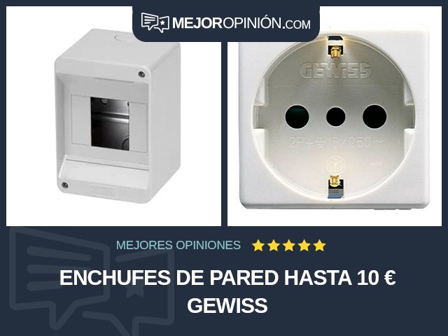 Enchufes de pared Hasta 10 € Gewiss