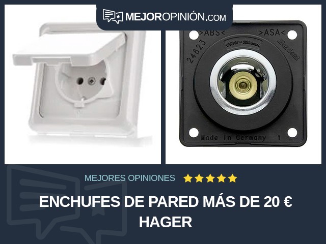 Enchufes de pared Más de 20 € Hager