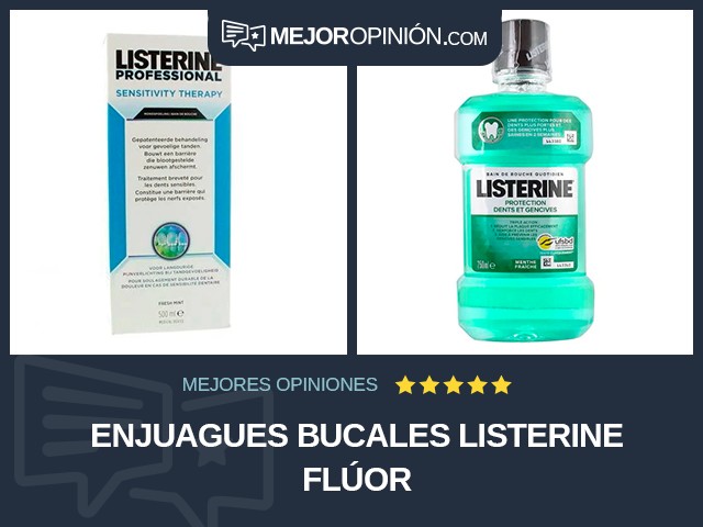 Enjuagues bucales Listerine Flúor