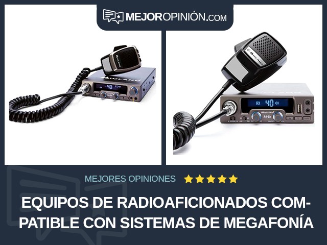 Equipos de radioaficionados Compatible con sistemas de megafonía