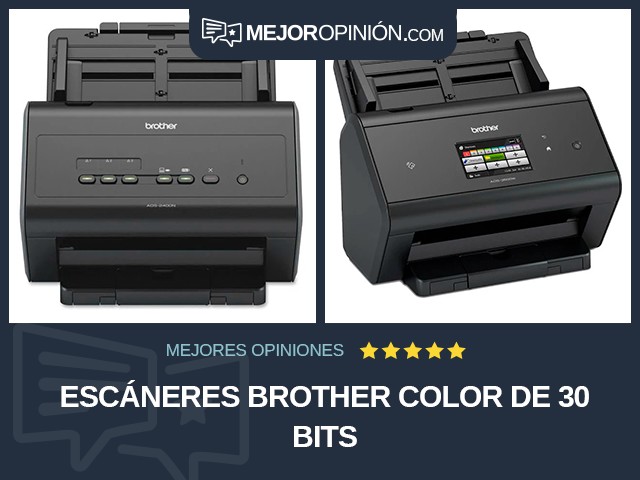 Escáneres Brother Color de 30 bits