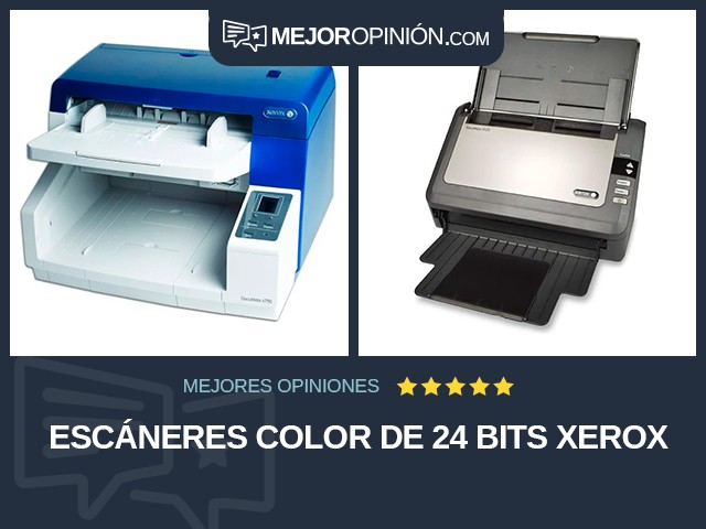 Escáneres Color de 24 bits Xerox