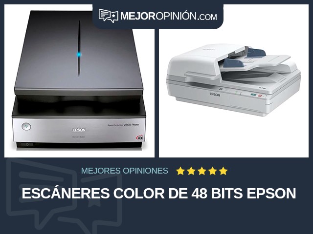 Escáneres Color de 48 bits Epson