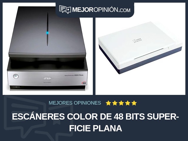 Escáneres Color de 48 bits Superficie plana