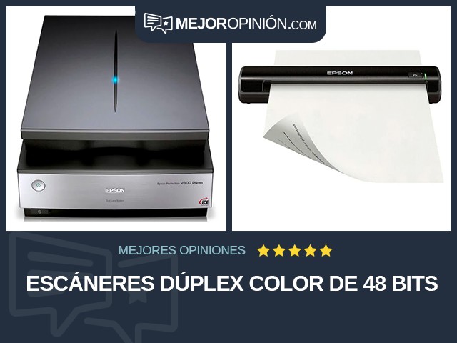 Escáneres Dúplex Color de 48 bits