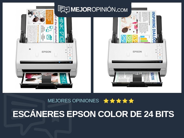 Escáneres Epson Color de 24 bits