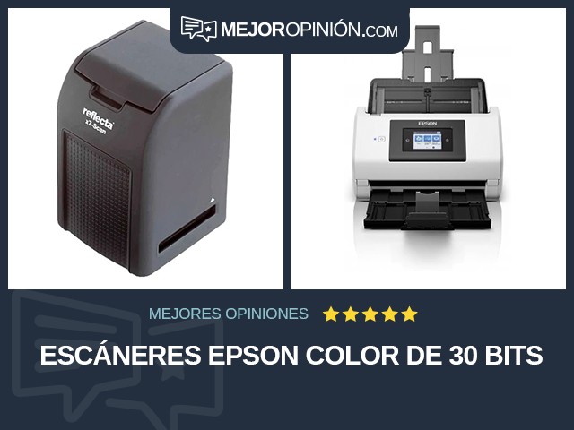 Escáneres Epson Color de 30 bits