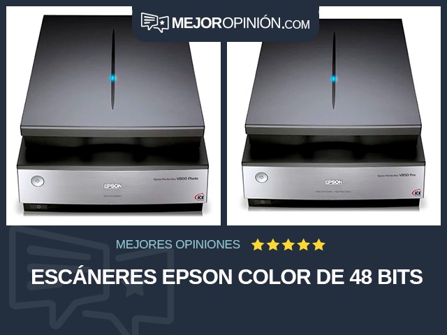 Escáneres Epson Color de 48 bits