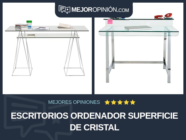 Escritorios Ordenador Superficie de cristal