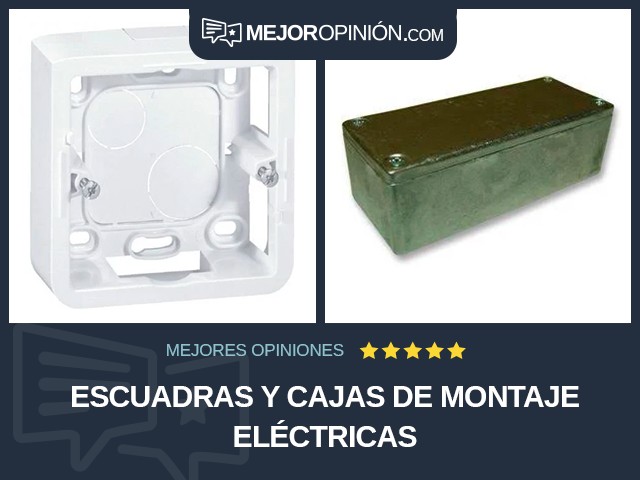 Escuadras y cajas de montaje eléctricas