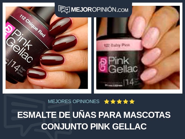 Esmalte de uñas para mascotas Conjunto Pink Gellac