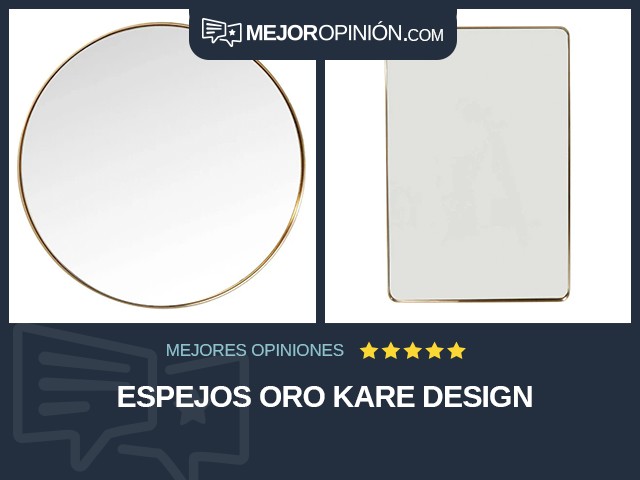 Espejos Oro KARE Design