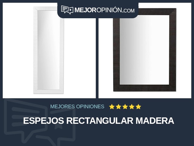 Espejos Rectangular Madera